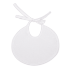 Babero bebé redondo con lazo impermeable