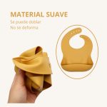 Babero silicona con imagen y nombre personalizado mediante grabado láser, práctico y de muy fácil limpieza. Elige tu color preferido y una de las imágenes disponibles opcionalmente, posteriormente indícanos el nombre del Bebé. El plazo de entrega es de 2 a 3 días laborables. Babero silicona nombre personalizado mediante grabado láser. Producto impermeable de muy fácil limpieza. Recomendable el lavado a mano. Composición: EVA. Su material resistente garantiza que no absorberá olores ni manchas A partir de 3 meses. Efectivo para mantener su forma para agarrar alimentos y líquidos sin derramarlos. Fabricado con 100% silicona de grado alimentario. Cierre de cuatro botones ajustables, seleccionar fácilmente la posición alrededor del cuello para evitar que se desprendan y permanezcan seguros en los niños pequeños. Innoloro, silicona suave de grado alimentario superior libre de BPA, libre de PVC, libre de FTALATO, no tóxico. Elástico, duradero y cómodo para los niños pequeños Personalizamos el nombre del pequeño y tú imagen preferida mediante grabado. Realizado por Hi Baby! Medidas : 8cm x 23cm x 29cm Cuello : 27 / 33 Peso : 120 grs.