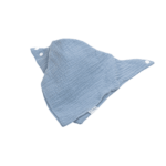 Bandana bebé secababitas gasa muselina doble cara azul jean-2