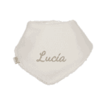Bandana bebé secababitas personalizada pique beige