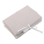 Cambiador de paseo gris topos blancos