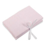 Cambiador de paseo rosa rayas