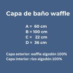 Medidas capa baño waffle - Medidas