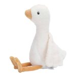 Pequeña oca de 18cm de altura, está hecha de una felpa increiblemente suave ideal para el bebé, de Little Dutch.