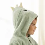 Poncho toalla bebé personalizado Dino - Imagen 3