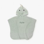 Poncho toalla bebé personalizado Dino