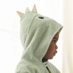 Poncho toalla bebé personalizado Dino