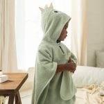 Poncho toalla bebé personalizado Dino