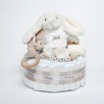 Tarta de Pañales 1 piso LITTLE BUNNY - Toffee