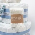Tarta de pañales dos pisos BEAU BEBÉ - Imagen 8