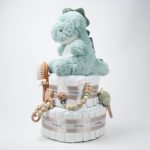 tarta de pañales 2 pisos Baby DINO