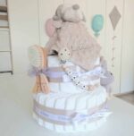Tarta de pañales Baby Rattle